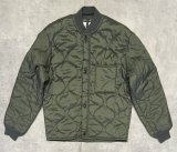 90'S アメリカ軍 USAF "CWU-9/P" キルティング ライナージャケット セージグリーン (MINT CONDITION) 