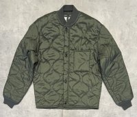 90'S アメリカ軍 USAF "CWU-9/P" キルティング ライナージャケット セージグリーン (MINT CONDITION) 