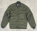 画像1: 90'S アメリカ軍 USAF "CWU-9/P" キルティング ライナージャケット セージグリーン (MINT CONDITION)  (1)