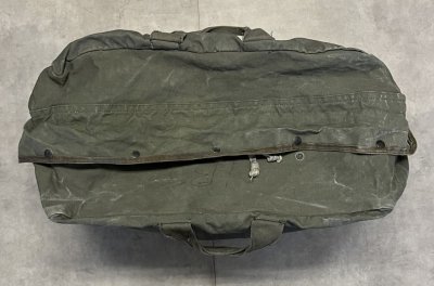 画像4: 80'S アメリカ軍 USAF コットンキャンバス フライヤーズキットバッグ オリーブ (VINTAGE)
