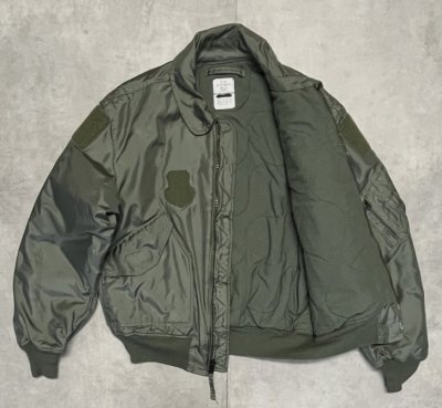 画像4: 00'S アメリカ軍 USAF "CWU-45/P" アラミド フライトジャケット セージグリーン (VINTAGE) 