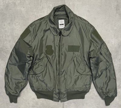 画像1: 00'S アメリカ軍 USAF "CWU-45/P" アラミド フライトジャケット セージグリーン (VINTAGE) 