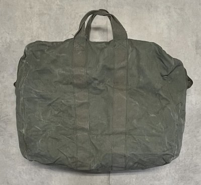 画像8: 80'S アメリカ軍 USAF コットンキャンバス フライヤーズキットバッグ オリーブ (VINTAGE)