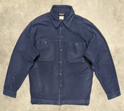 画像1: 00'S PATAGONIA "SYNCHILLA" ドットスナップボタン フリースシャツ ブルー (VINTAGE)