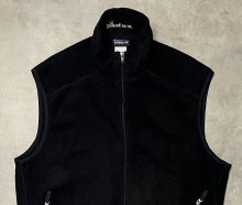 他の写真1: PATAGONIA "SYNCHILLA" 裾ロゴ フルジップ フリースベスト ブラック (VINTAGE)
