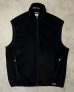 画像1: PATAGONIA "SYNCHILLA" 裾ロゴ フルジップ フリースベスト ブラック (VINTAGE) (1)