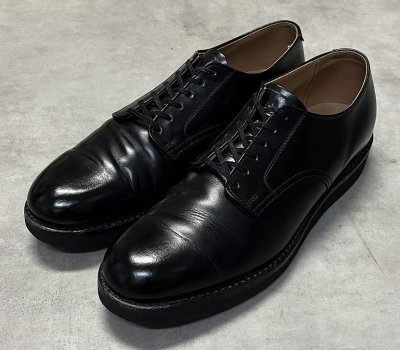 画像1: 80'S THOROGOOD 6アイレット レザー ポストマンシューズ ブラック USA製 (VINTAGE)