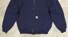 他の写真3: CARHARTT 裏地サーマル ダブルフェイス フルジップパーカー ネイビー (VINTAGE)