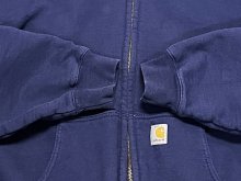 他の写真2: CARHARTT 裏地サーマル ダブルフェイス フルジップパーカー ネイビー (VINTAGE)