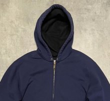 他の写真1: CARHARTT 裏地サーマル ダブルフェイス フルジップパーカー ネイビー (VINTAGE)