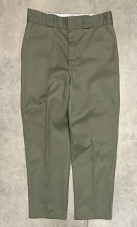 80'S LL Bean "DICKIES製" ワークパンツ オリーブ W36L31 USA製 (VINTAGE)
