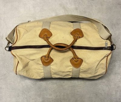 画像6: 80'S LL Bean ギザタグ キャンバス/レザー ダッフルバッグ タン USA製 (VINTAGE)
