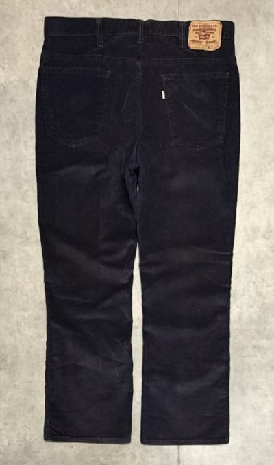 画像4: 80'S LEVIS 517 コーデュロイパンツ ネイビー 42TALONジップ W38L30 USA製 (VINTAGE)