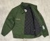 画像3: 90'S NATIONAL PARK SERVICE キルティングライナー付き ワークジャケット オリーブ (VINTAGE) (3)