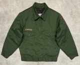 90'S NATIONAL PARK SERVICE キルティングライナー付き ワークジャケット オリーブ (VINTAGE)