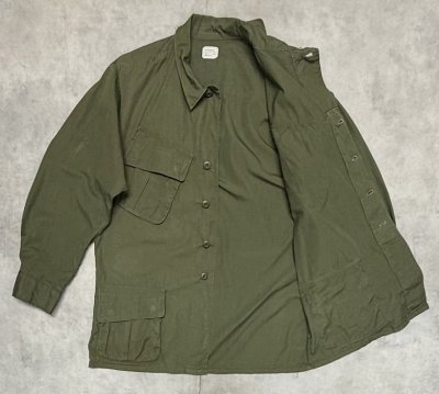 画像3: 70'S アメリカ軍 US ARMY "JUNGLE FATIGUE" リップストップ ファティーグジャケット (VINTAGE)