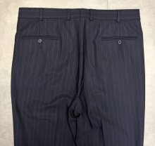 他の写真3: BROOKS BROTHERS ツータック ウールパンツ ダークネイビー/ピンストライプ (VINTAGE)