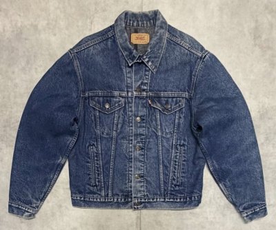 画像1: 80'S LEVIS "71506" スモールe 4thモデル 裏地ブランケット デニムジャケット インディゴ 46L USA製 (VINTAGE)