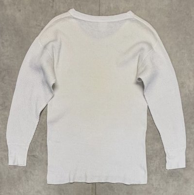 画像3: 70'S SEARS コットン100% サーマル 長袖 Tシャツ ホワイト USA製 (VINTAGE)