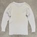 画像3: 70'S SEARS コットン100% サーマル 長袖 Tシャツ ホワイト USA製 (VINTAGE) (3)