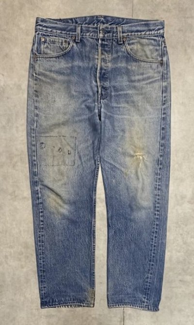 画像1: 80'S LEVIS 501 デニム インディゴ W34L30 USA製 (VINTAGE)