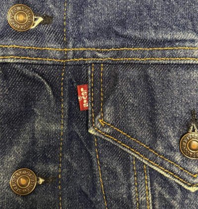 画像3: 80'S LEVIS "70506" スモールe 4thモデル デニムジャケット インディゴ 42 USA製 (VINTAGE)