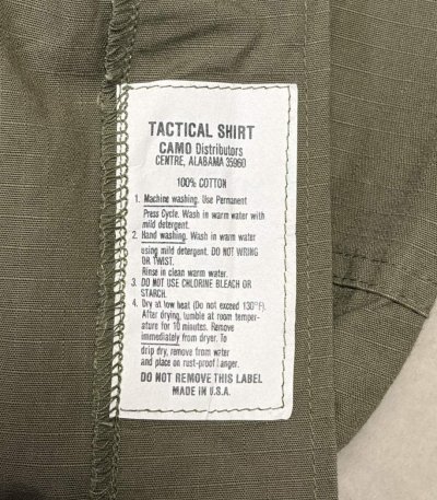 画像4: ODDMENT "BIG TACTICAL SHIRT" 解体再構築 リップストップ ハーフコート カーキ (REMAKE)