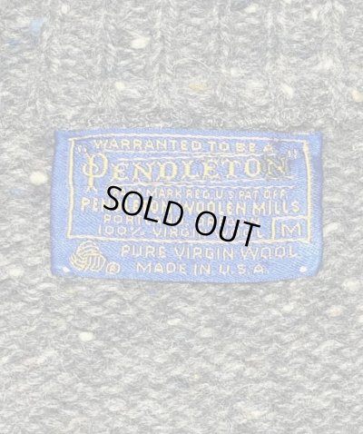 画像2: 70'S PENDLETON ショールカラー セーター ネップグレー USA製 (VINTAGE) 