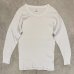 画像1: 70'S SEARS コットン100% サーマル 長袖 Tシャツ ホワイト USA製 (VINTAGE) (1)