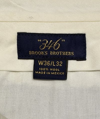 画像2: BROOKS BROTHERS ツータック ウールパンツ チャコール (VINTAGE)