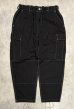画像1: ODDMENT "BIG CARGO PANTS"  カスタム カーゴパンツ 後染めブラック (REMAKE) (1)