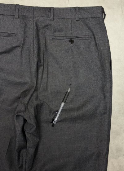 画像4: BROOKS BROTHERS ツータック ウールパンツ チャコール (VINTAGE)