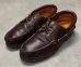 画像1: TIMBERLAND 3アイレット オイルドレザー モカシンシューズ バーガンディ (VINTAGE) (1)
