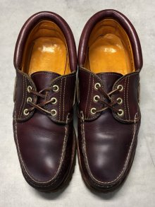 他の写真1: TIMBERLAND 3アイレット オイルドレザー モカシンシューズ バーガンディ (VINTAGE)