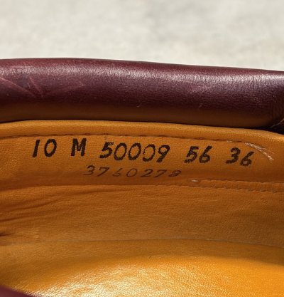 画像4: TIMBERLAND 3アイレット オイルドレザー モカシンシューズ バーガンディ (VINTAGE)