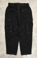 画像3: ODDMENT "BIG CARGO PANTS"  カスタム カーゴパンツ 後染めブラック (REMAKE) (3)