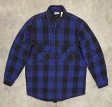 90'S FIVE BROTHER 裏地キルティング ヘビーフランネル ワークシャツ チェック柄 (VINTAGE)