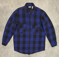 90'S FIVE BROTHER 裏地キルティング ヘビーフランネル ワークシャツ チェック柄 (VINTAGE)