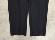他の写真2: BROOKS BROTHERS ツータック ウールパンツ ダークネイビー/ピンストライプ (VINTAGE)