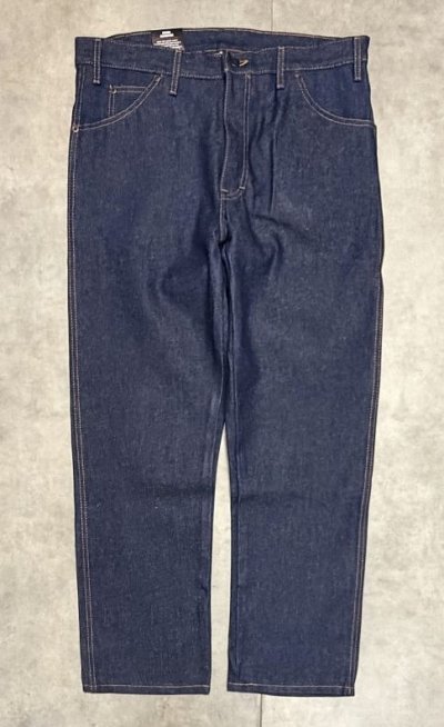 画像2: USA規格 DICKIES "FIVE POCKET WORK JEAN" リジッドデニム インディゴ W36L30 (DEADSTOCK)