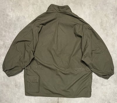 画像6: ODDMENT "BIG TACTICAL SHIRT" 解体再構築 リップストップ ハーフコート カーキ (REMAKE)