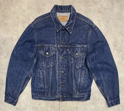 画像1: 80'S LEVIS "70506" スモールe 4thモデル デニムジャケット インディゴ 42 USA製 (VINTAGE)