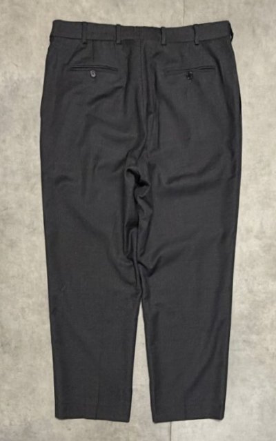 画像3: BROOKS BROTHERS ツータック ウールパンツ チャコール (VINTAGE)