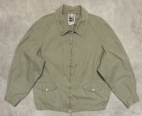 60'S GRENFELL コットンギャバジン ドリズラージャケット LIGHTNINGジップ カーキ イングランド製 (VINTAGE)