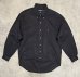 画像1: 90'S RALPH LAUREN "BLAKE" ポプリン BDシャツ ブラック (VINTAGE) (1)