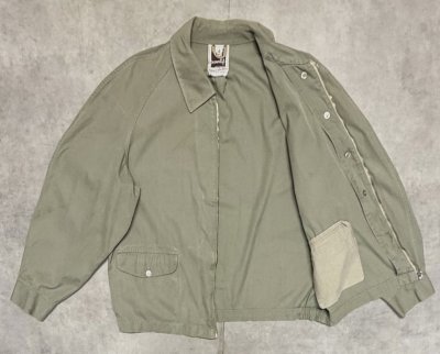 画像3: 60'S GRENFELL コットンギャバジン ドリズラージャケット LIGHTNINGジップ カーキ イングランド製 (VINTAGE)