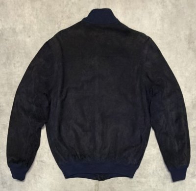 画像4: ZANELLA ヌバックレザー バルスタージャケット ダークネイビー (VINTAGE)