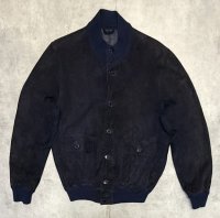 ZANELLA ヌバックレザー バルスタージャケット ダークネイビー (VINTAGE)