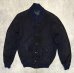 画像1: ZANELLA ヌバックレザー バルスタージャケット ダークネイビー (VINTAGE) (1)