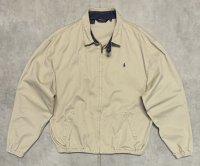 80'S RALPH LAUREN 三角タグ チンスト付き コットン ドリズラージャケット ベージュ USA製 (VINTAGE)